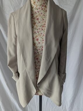 Wilfred Open-Front Light Taupe Jacket for Women Size 4
